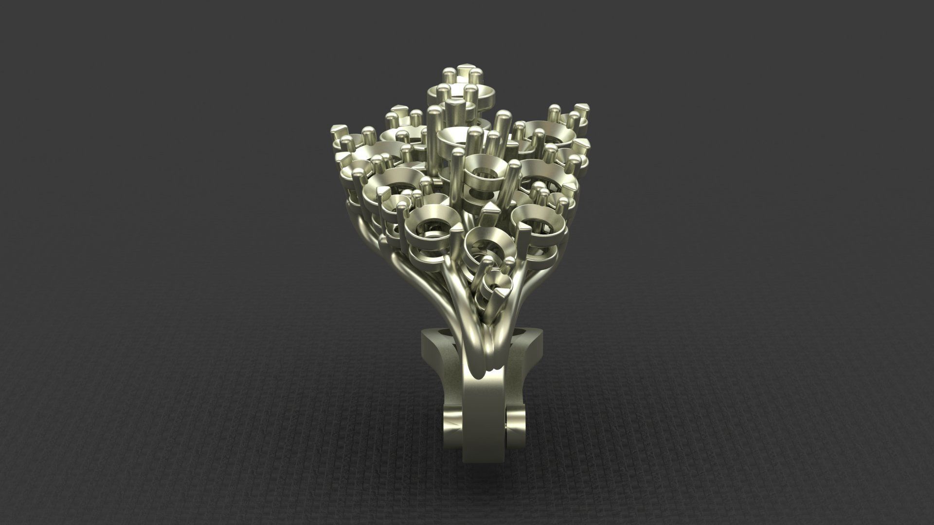 LEO PIZZO DIAMOND EARRINGS 3D print model_2