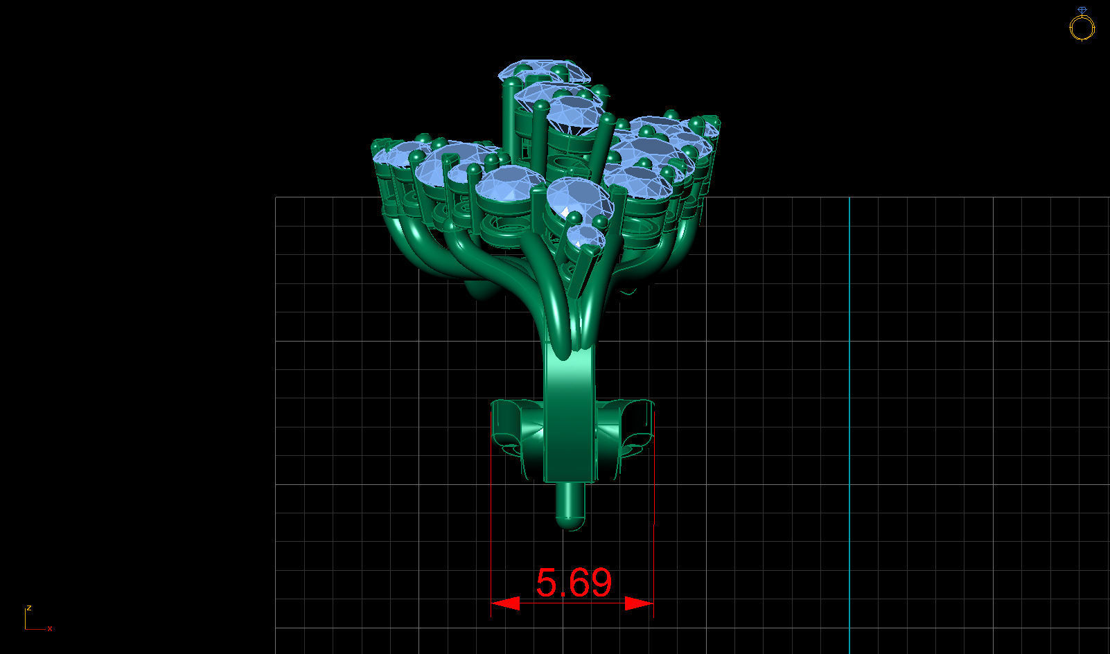 LEO PIZZO DIAMOND EARRINGS 3D print model_9