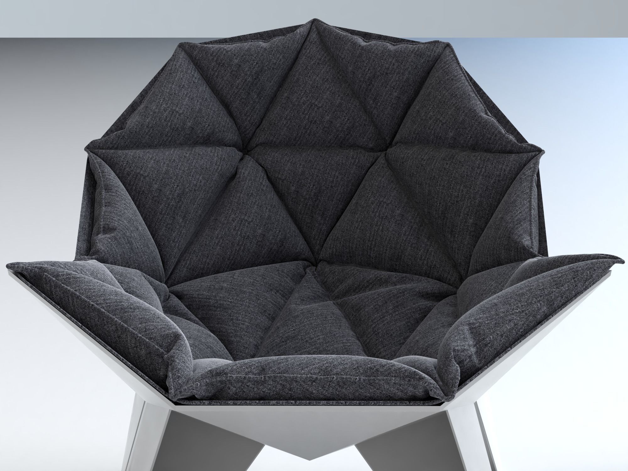 egg chair 3D model_1