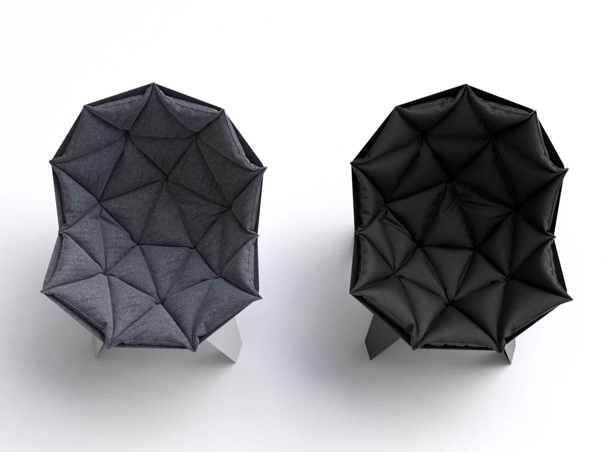 egg chair 3D model_3