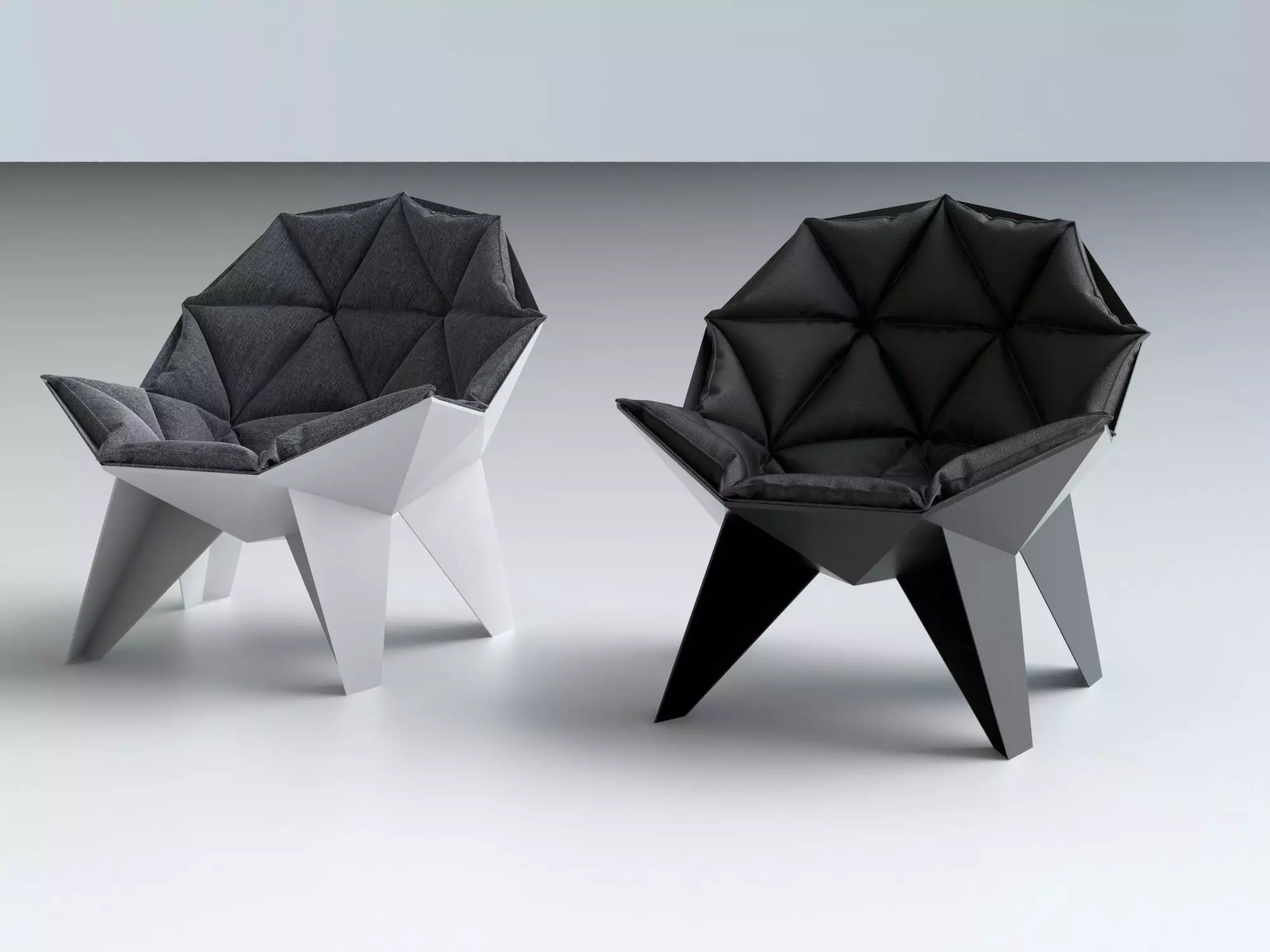 egg chair 3D model_0