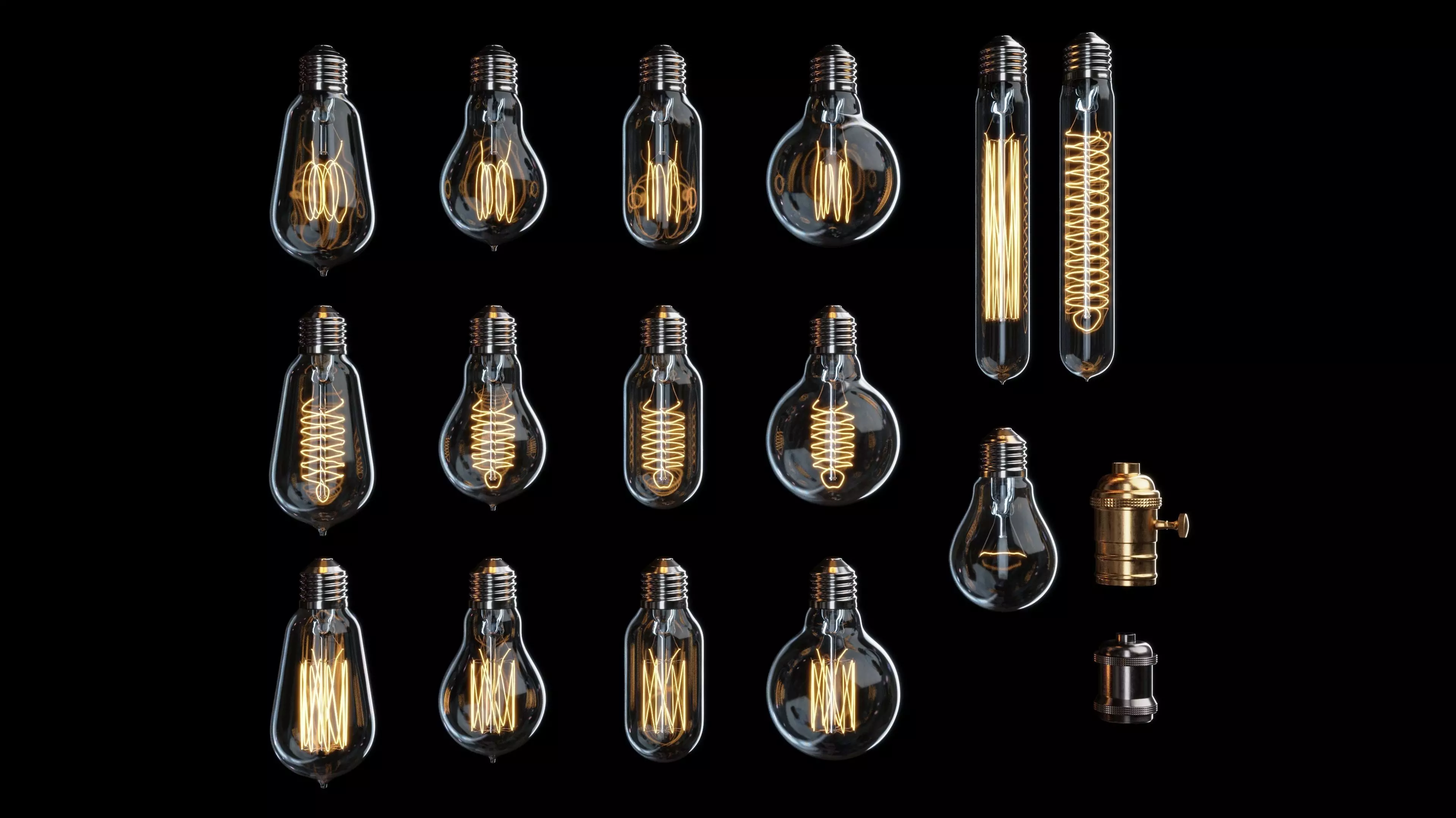lamps pack 3D model_0