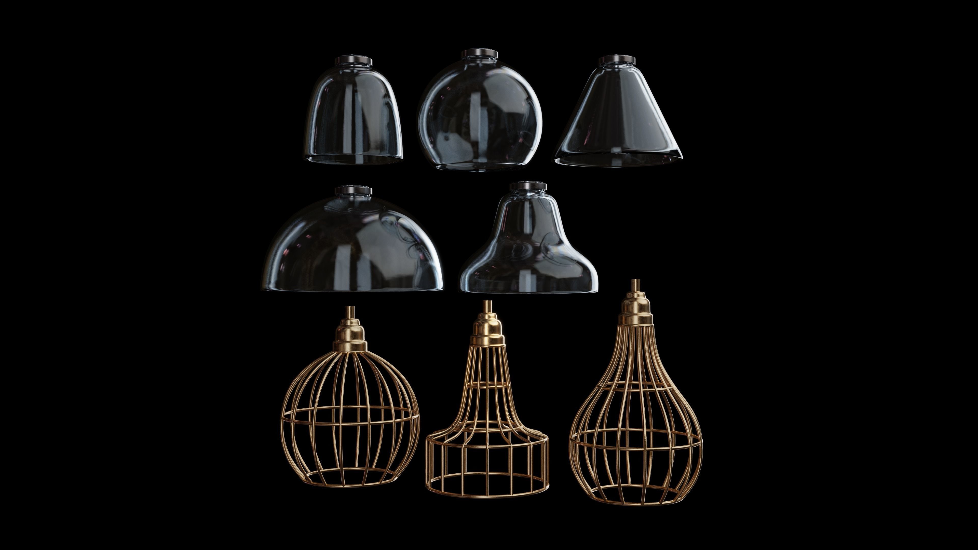 lamps pack 3D model_6
