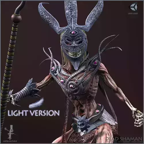 Dead Shaman Light Version Low-poly 3D model