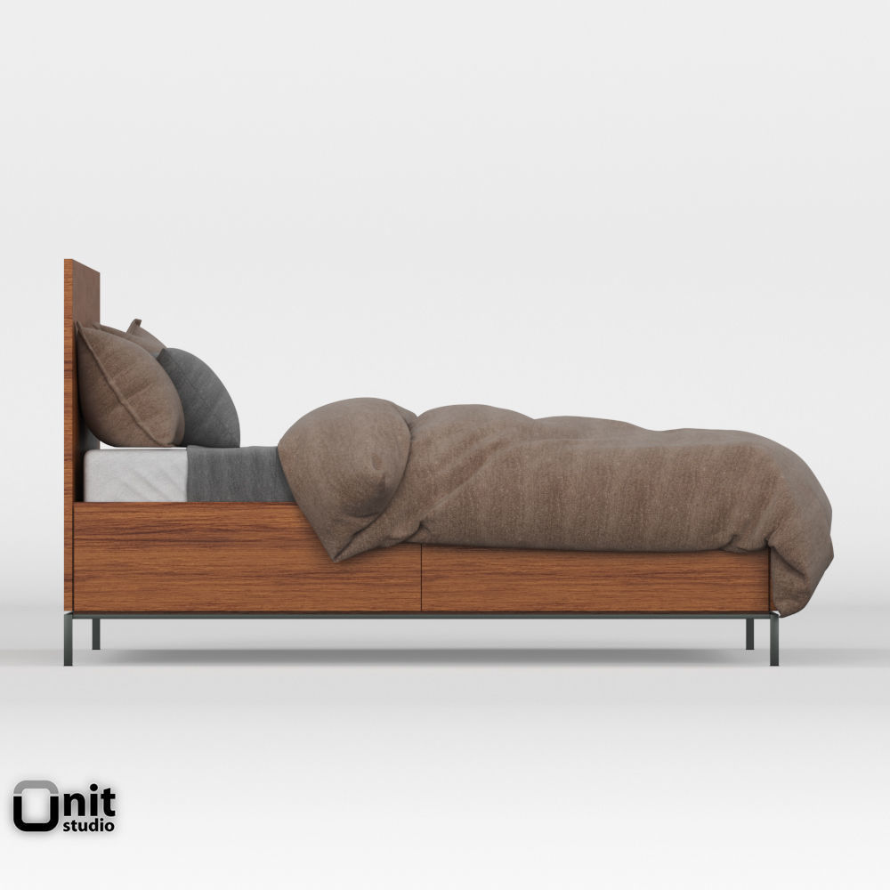 Nash Storage Bed by West Elm  3D model_5