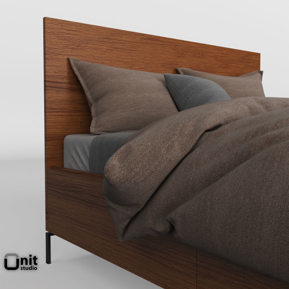 Nash Storage Bed by West Elm  3D model_6