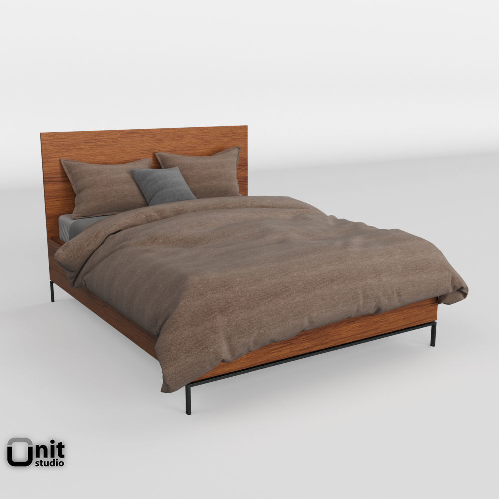 Nash Storage Bed by West Elm  3D model_1