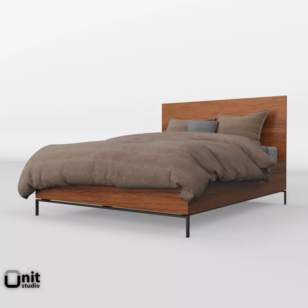 Nash Storage Bed by West Elm  3D model_0