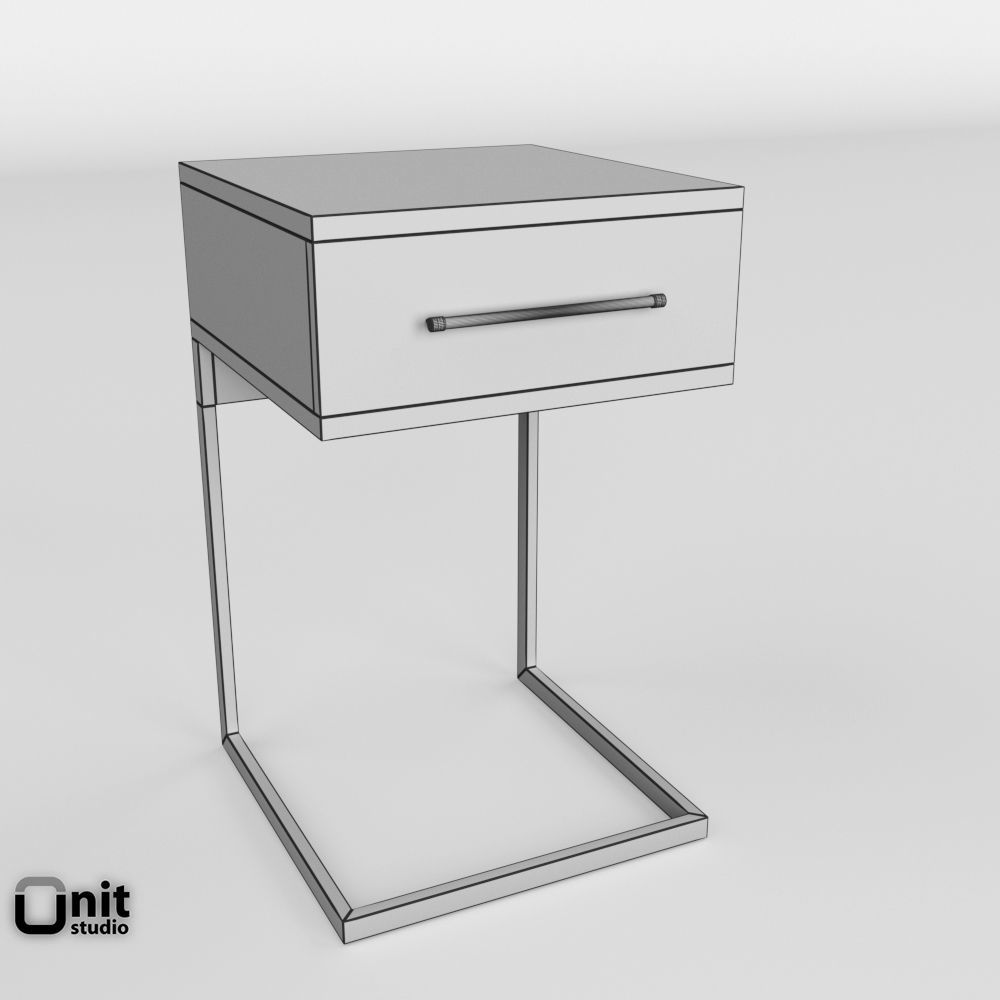 Nash Nighstand by West Elm model 3D model_4