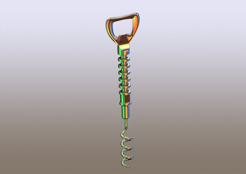 Butterfly Corkscrew 3D print model_6