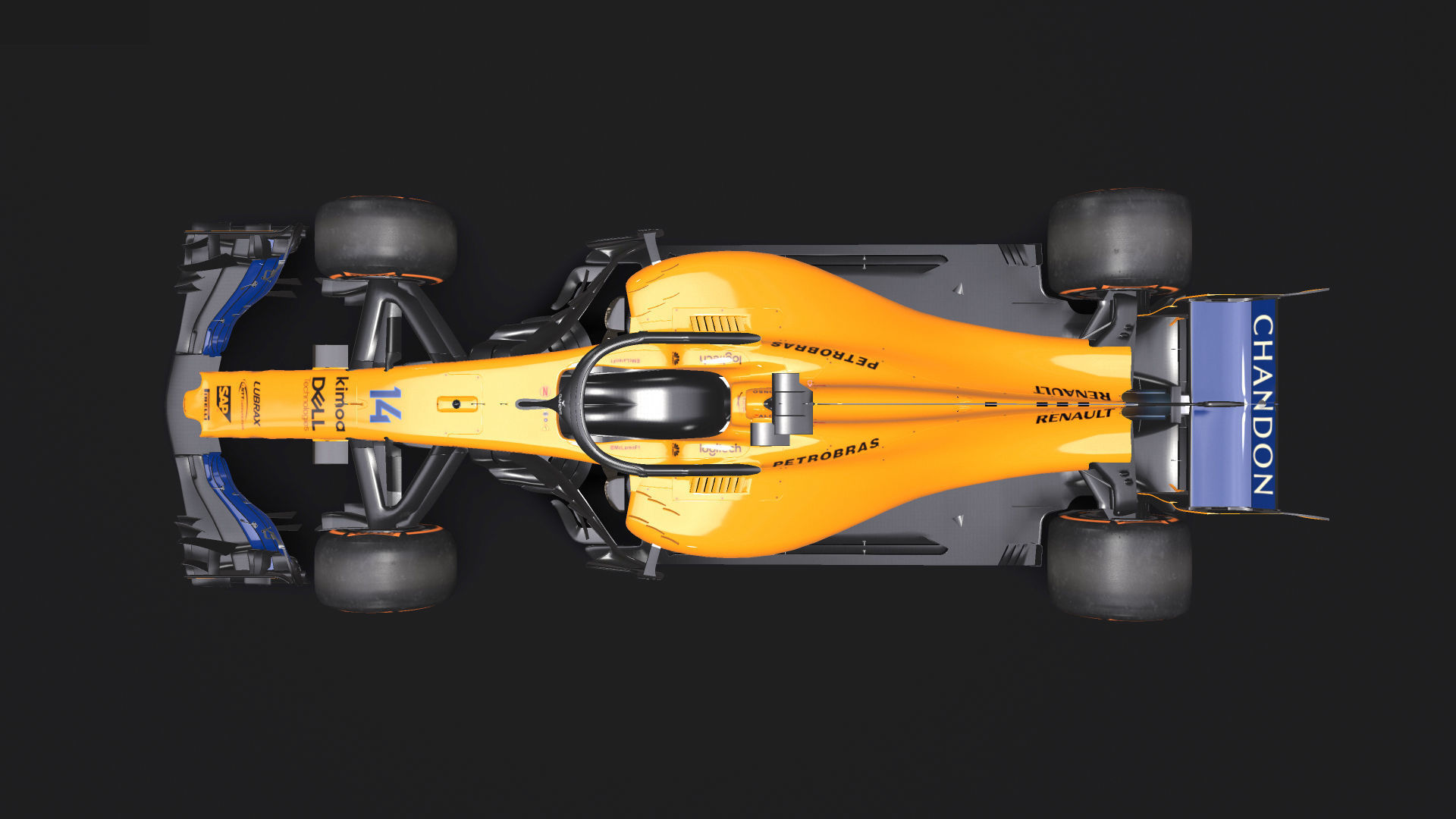 F1 McLaren mcl33 2018 3D Low-poly 3D model_8