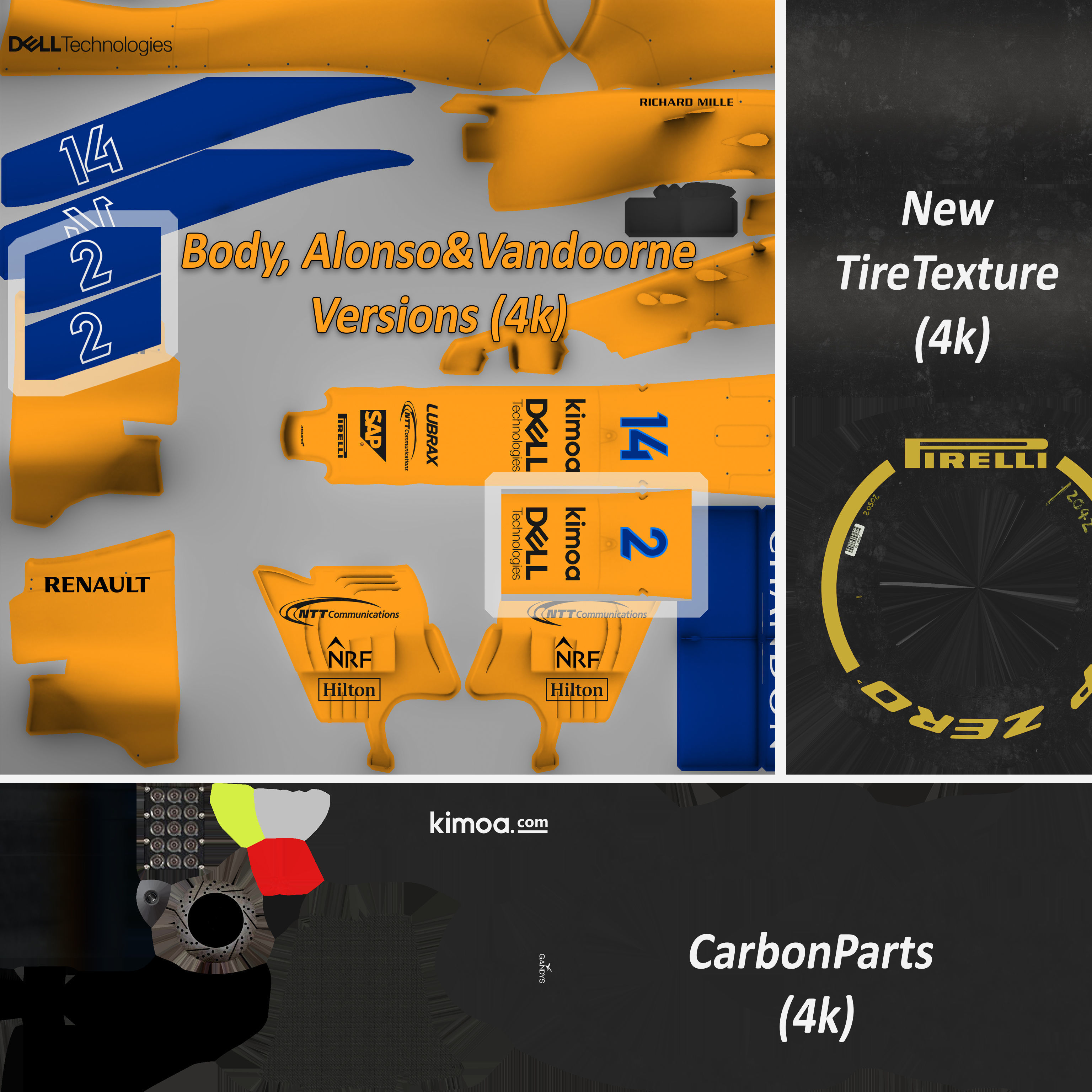 F1 McLaren mcl33 2018 3D Low-poly 3D model_18