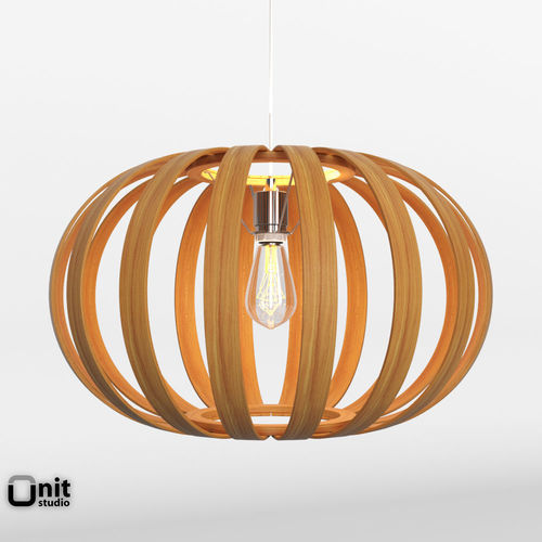 Bentwood Pendant Oblong by West Elm  3D model