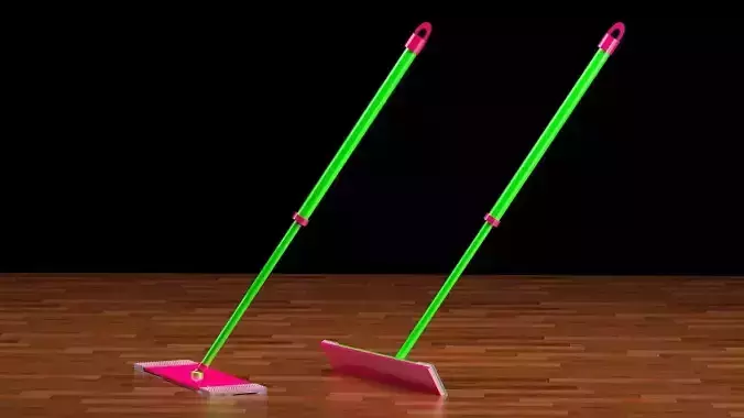 Cleaner mop and broom