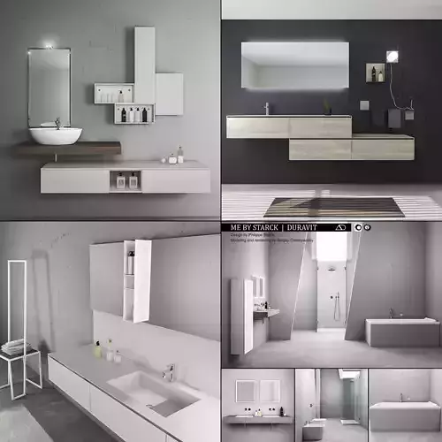 Bathroom furniture collection 3  3D model