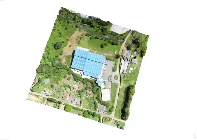 Industrial Plant Layout 3D model