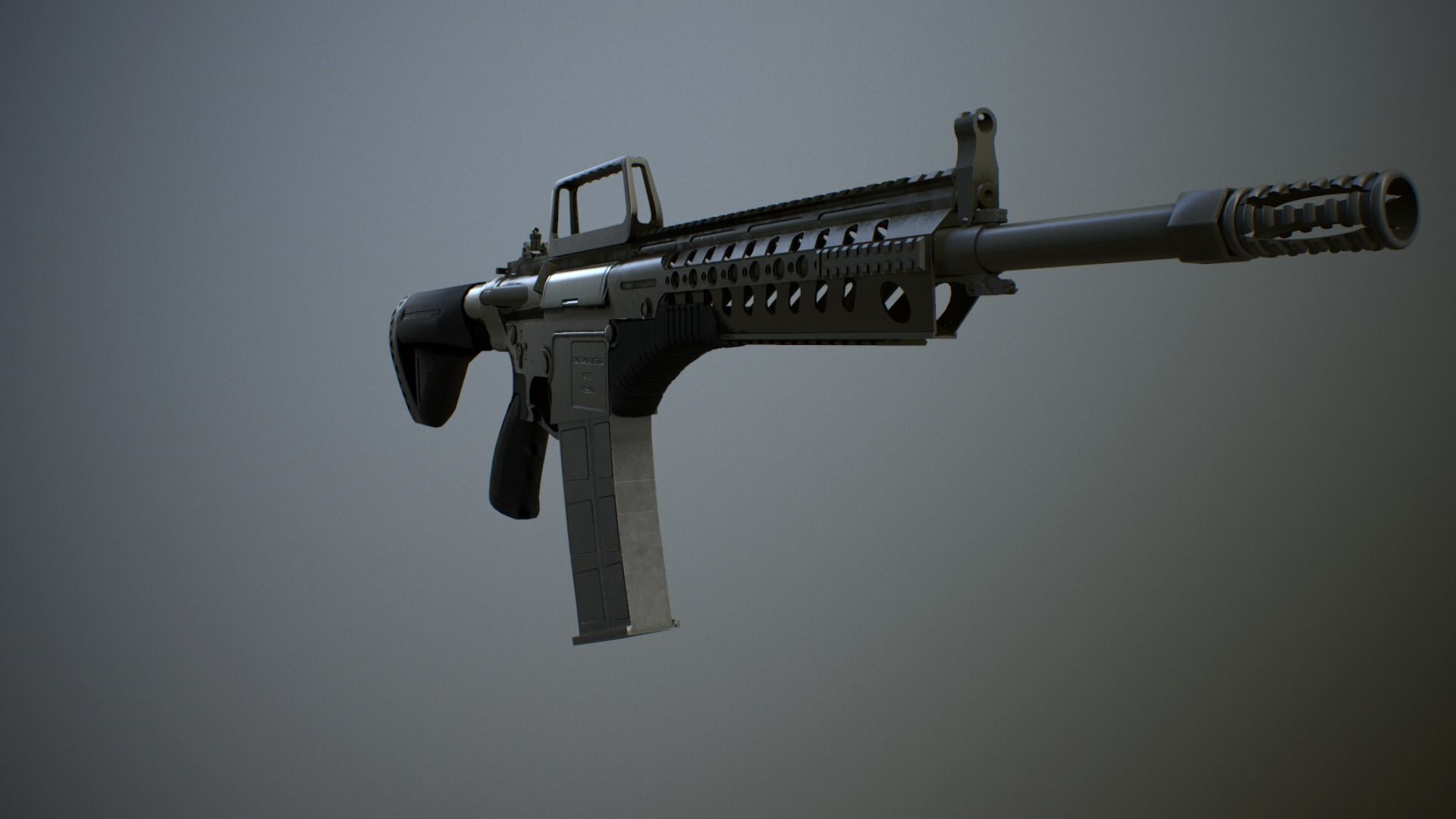 MPT-76 Turkish Battle Rifle Low-poly 3D model_4