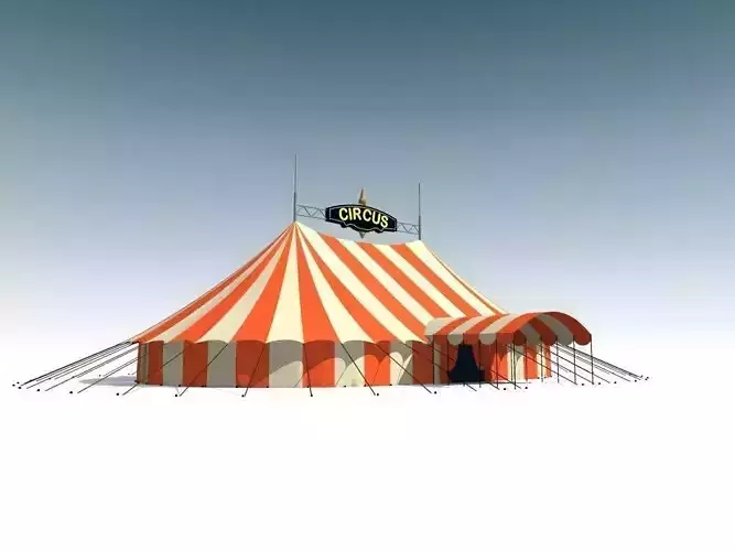 circus tent 3D model