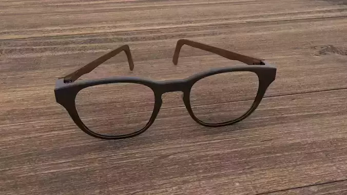 Glasses pair of with wooden frames