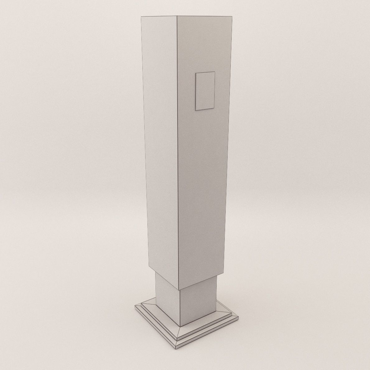 Column - Art Deco 1920 3D model_3