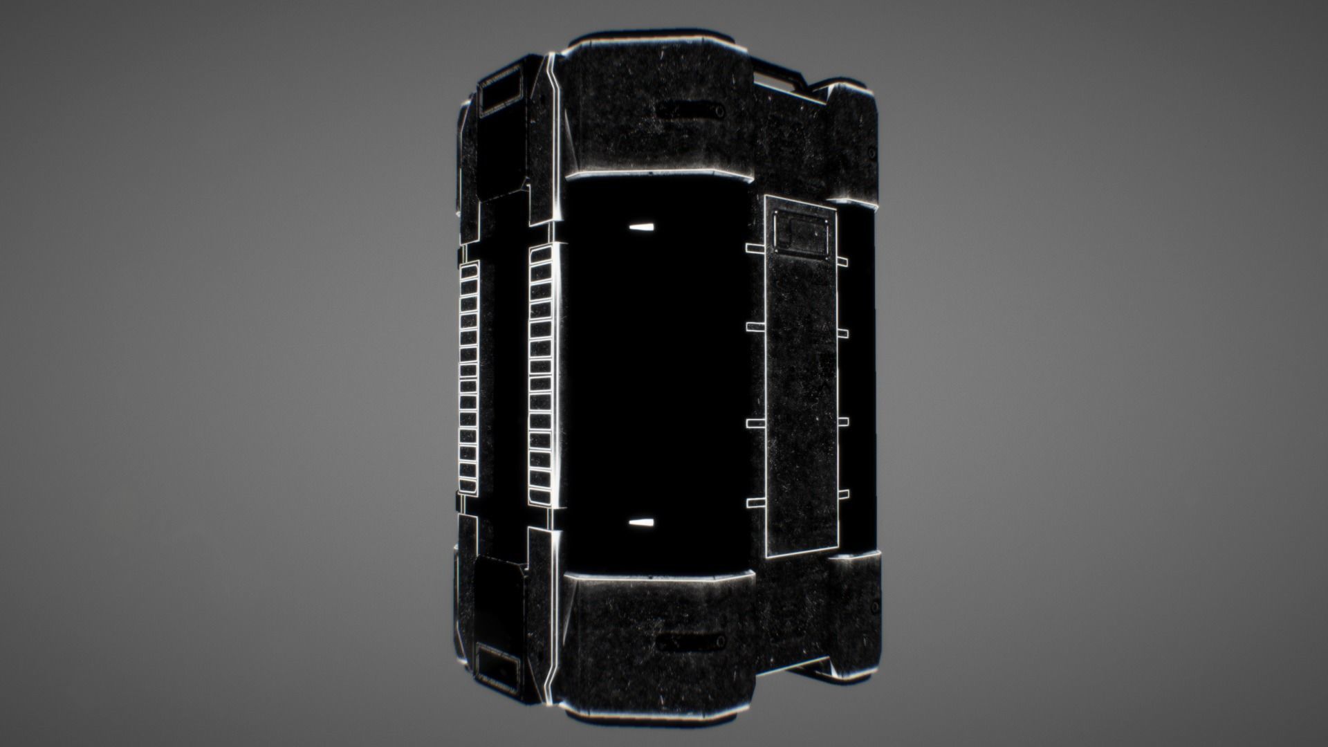Sci Fi Container 01 Low-poly 3D model_6