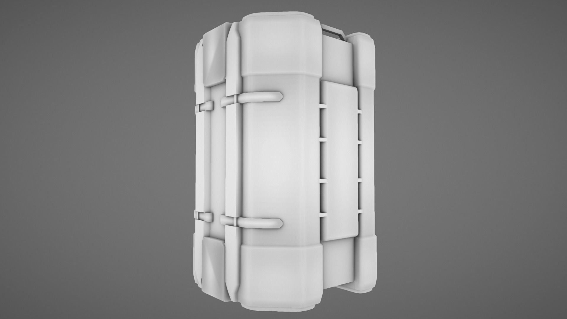 Sci Fi Container 01 Low-poly 3D model_8