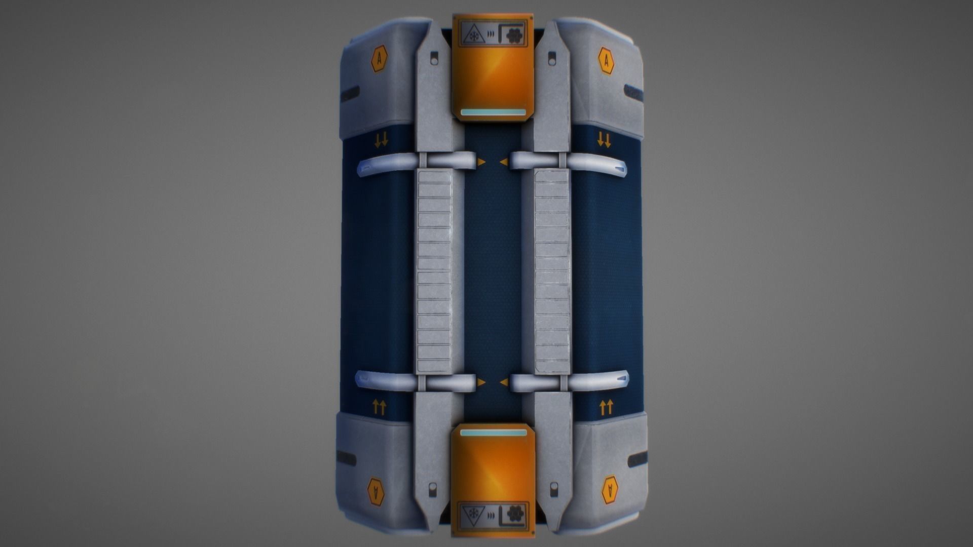 Sci Fi Container 01 Low-poly 3D model_1