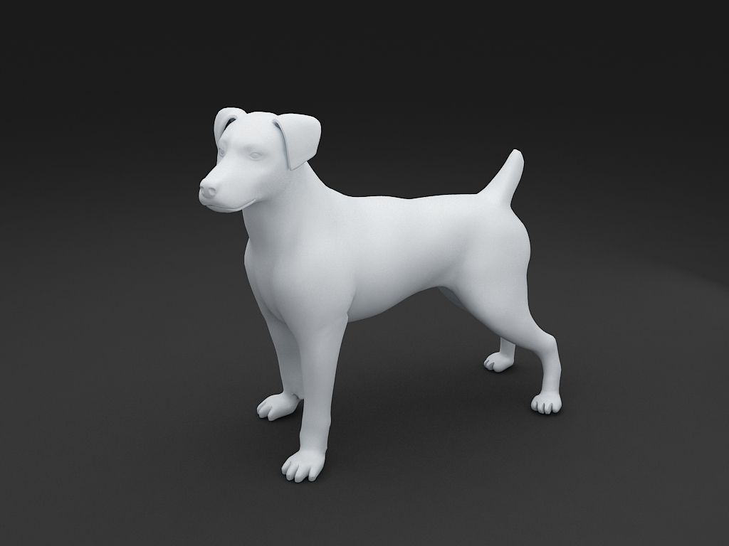 Jack Russell Terrier Dog Model 3D print model_3
