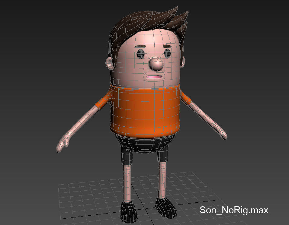Son Character 3D model_10