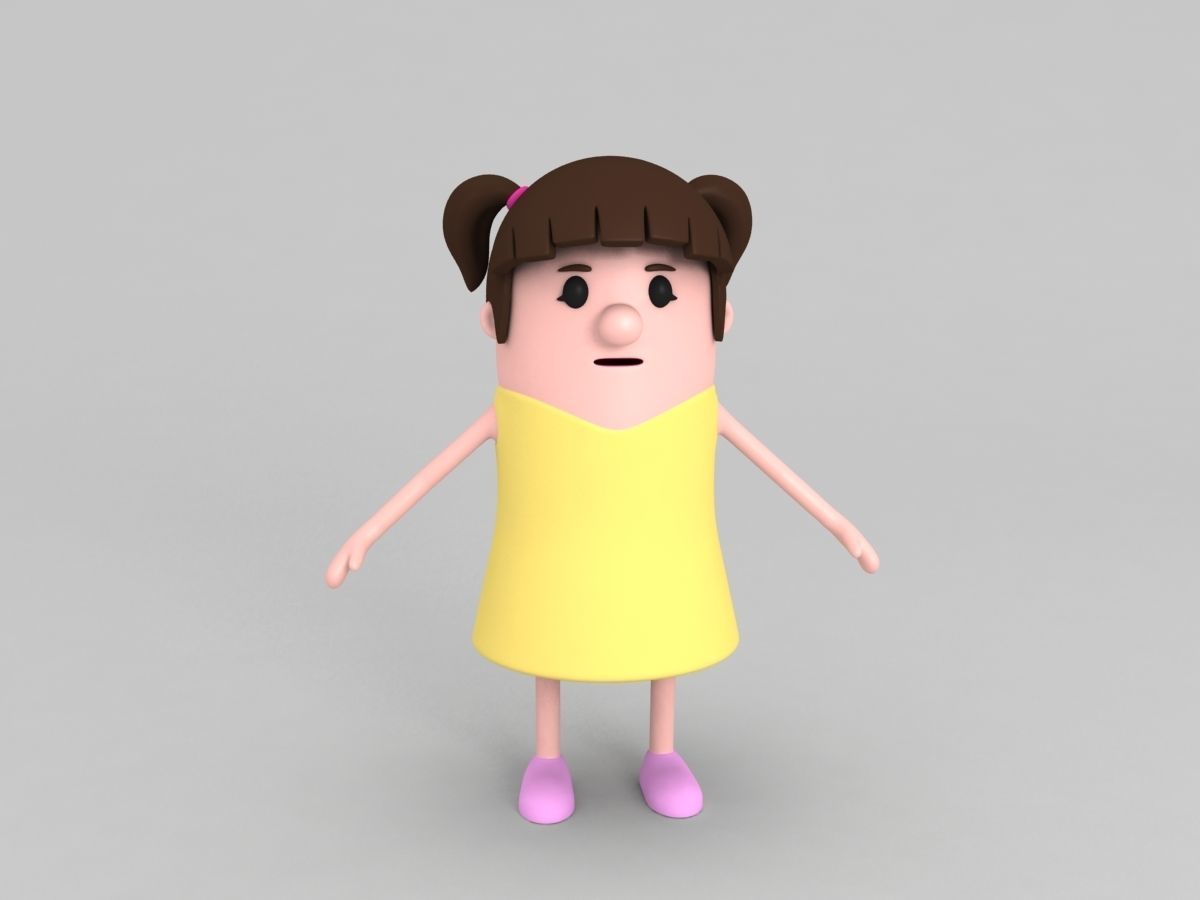 Family Character Pack 3D model_3