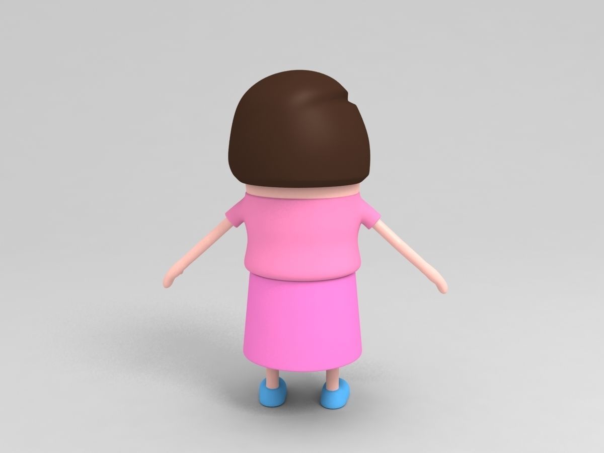 Family Character Pack 3D model_20