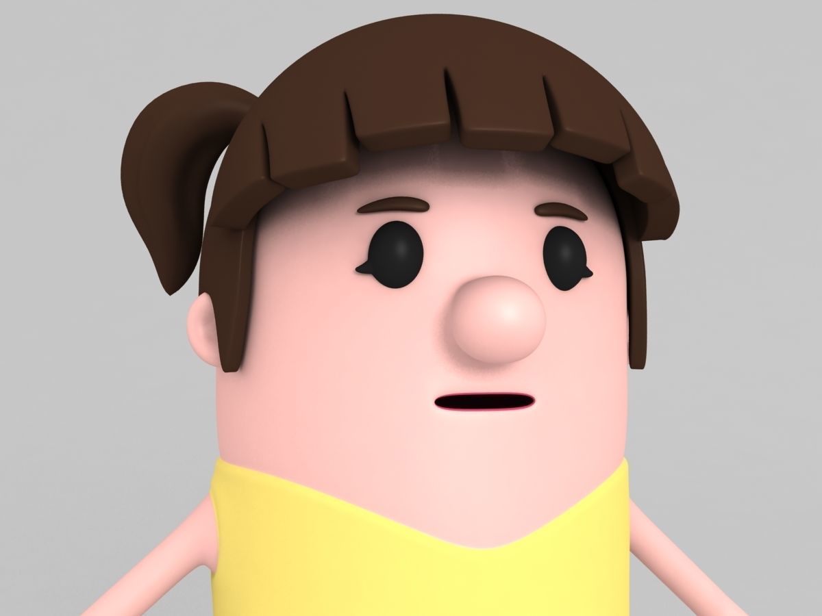 Family Character Pack 3D model_28