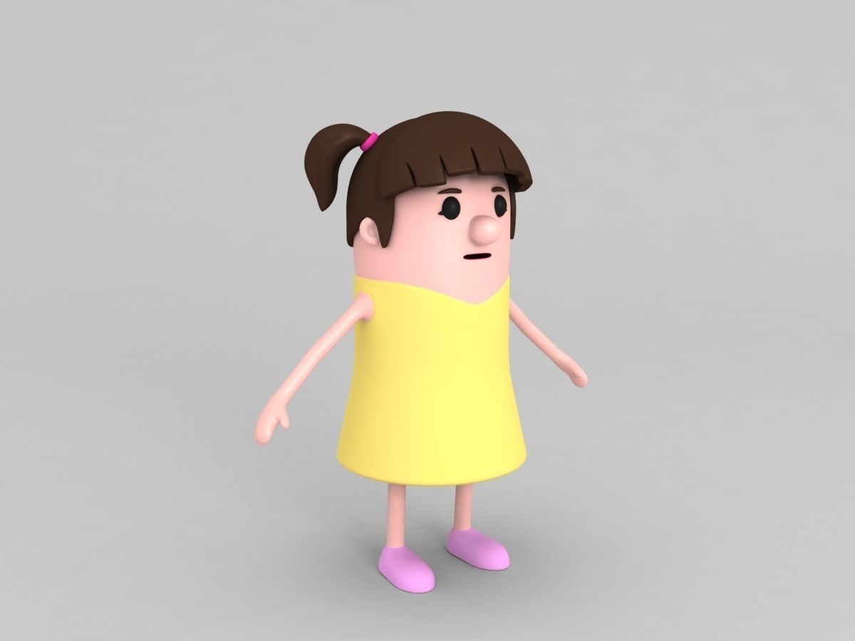 Family Character Pack 3D model_11