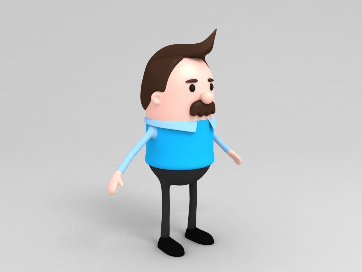 Family Character Pack 3D model_6
