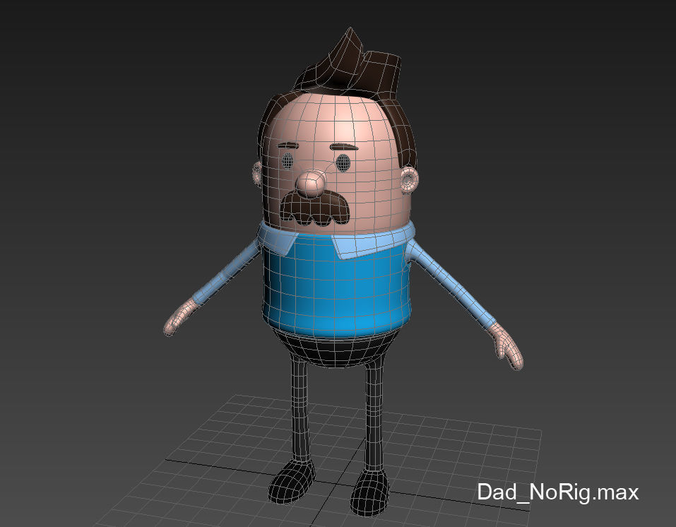 Family Character Pack 3D model_8