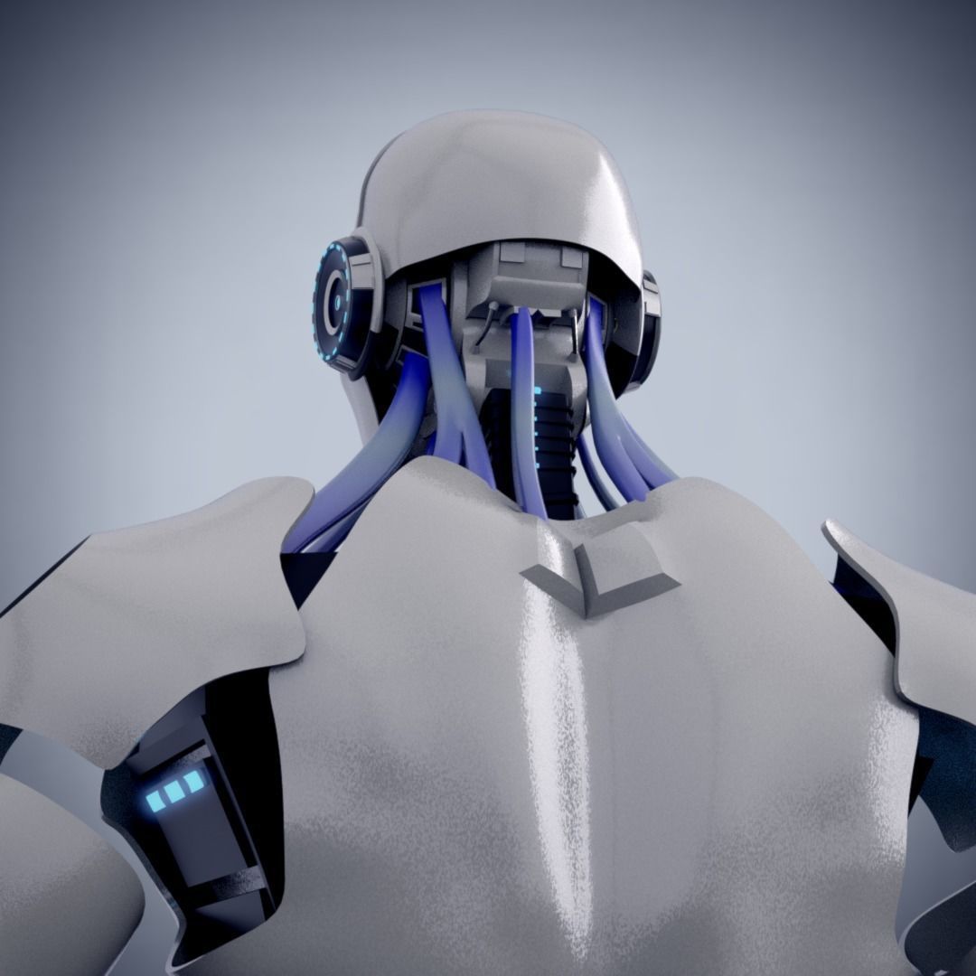 Male Android 3D model_4