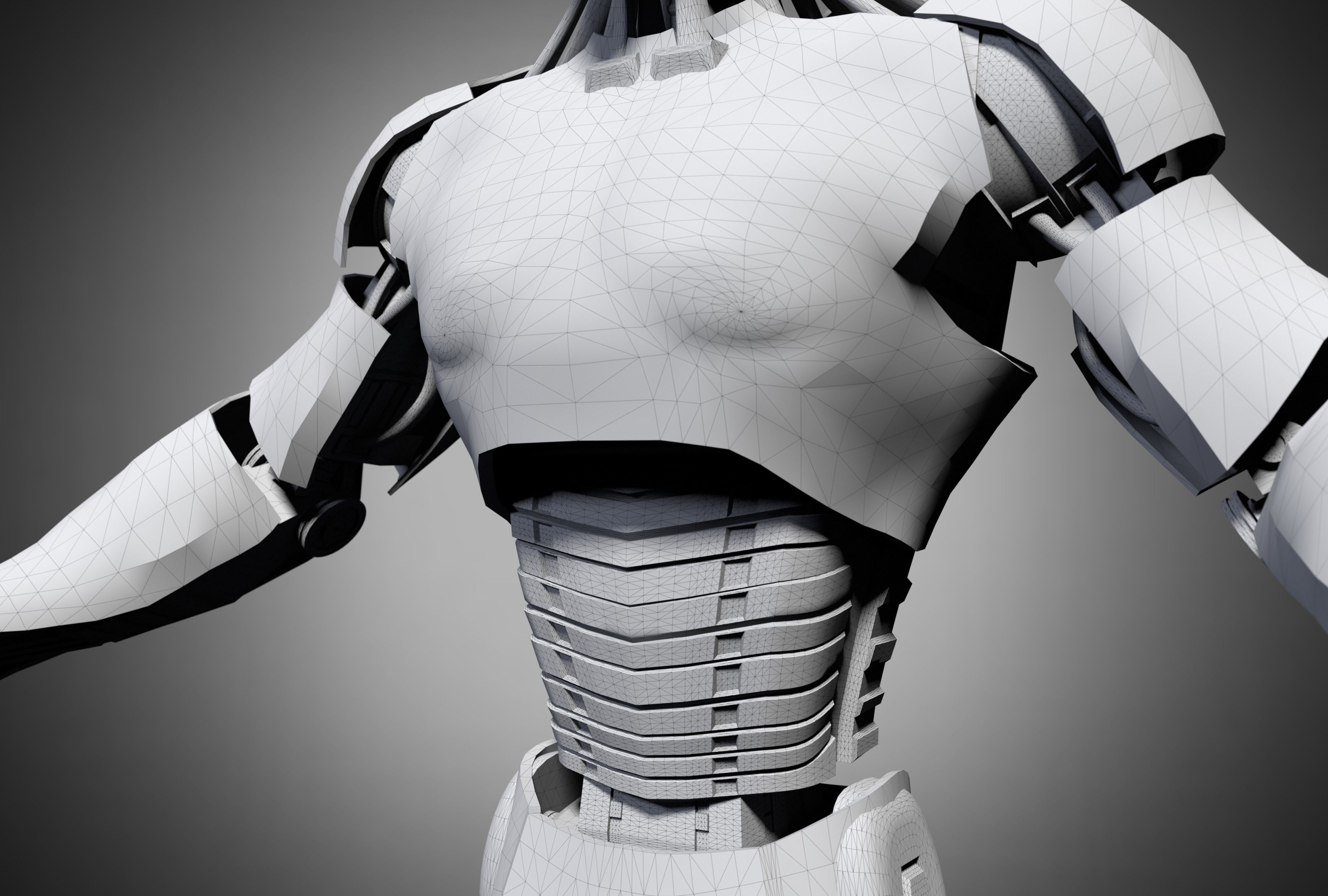 Male Android 3D model_7