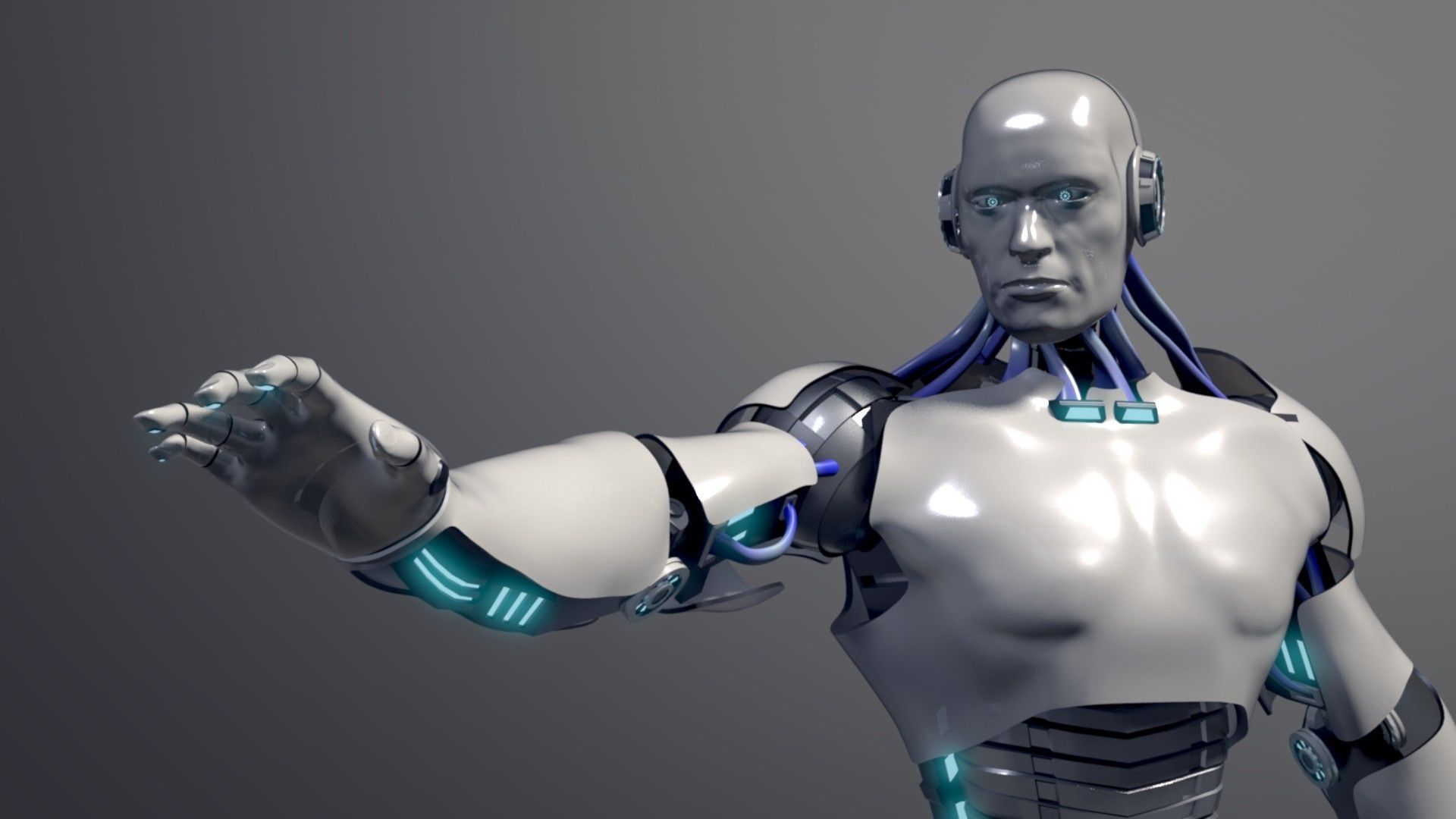 Male Android 3D model_2