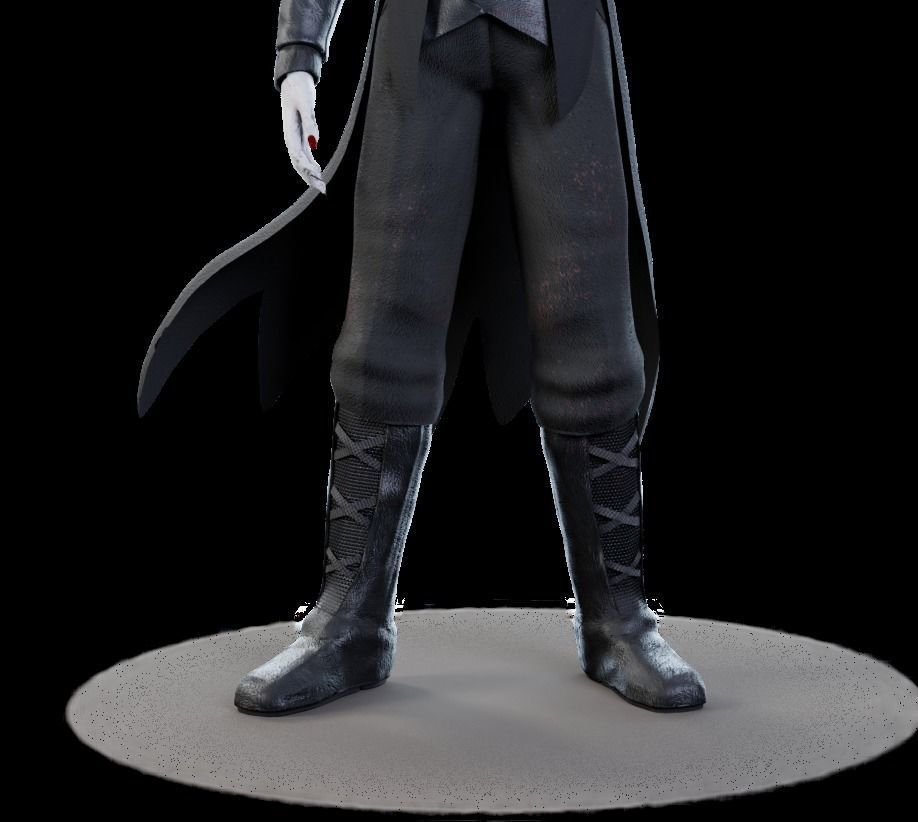3D The Batman who laughs - Game asset model Low-poly 3D model_2