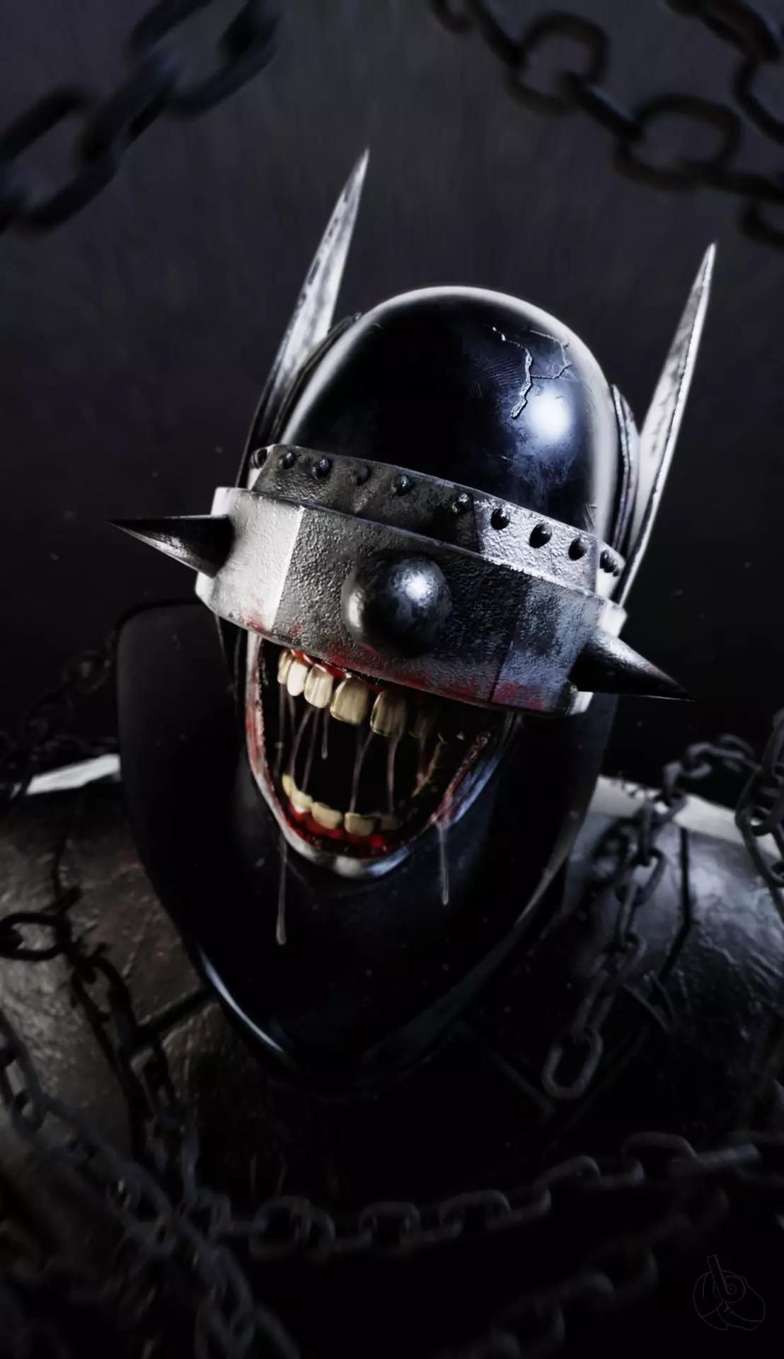 3D The Batman who laughs - Game asset model Low-poly 3D model_0