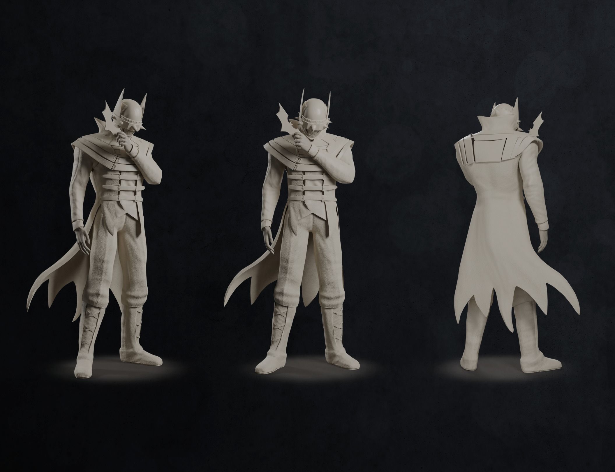 3D The Batman who laughs - Game asset model Low-poly 3D model_8