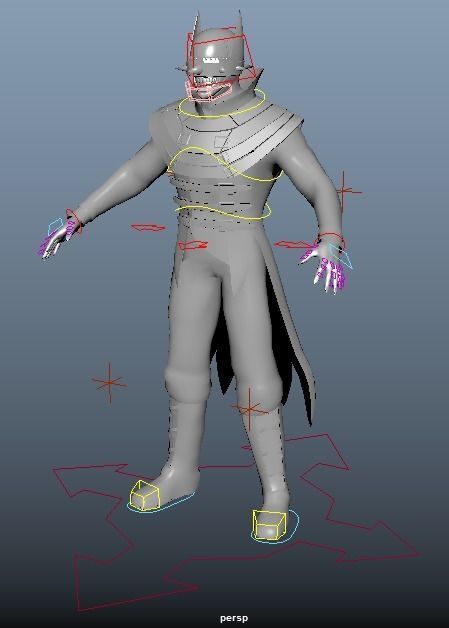 3D The Batman who laughs - Game asset model Low-poly 3D model_9