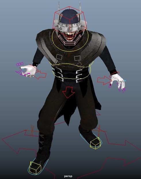 3D The Batman who laughs - Game asset model Low-poly 3D model_10