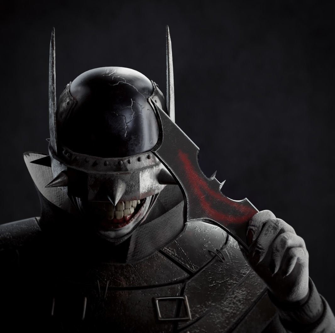 3D The Batman who laughs - Game asset model Low-poly 3D model_7