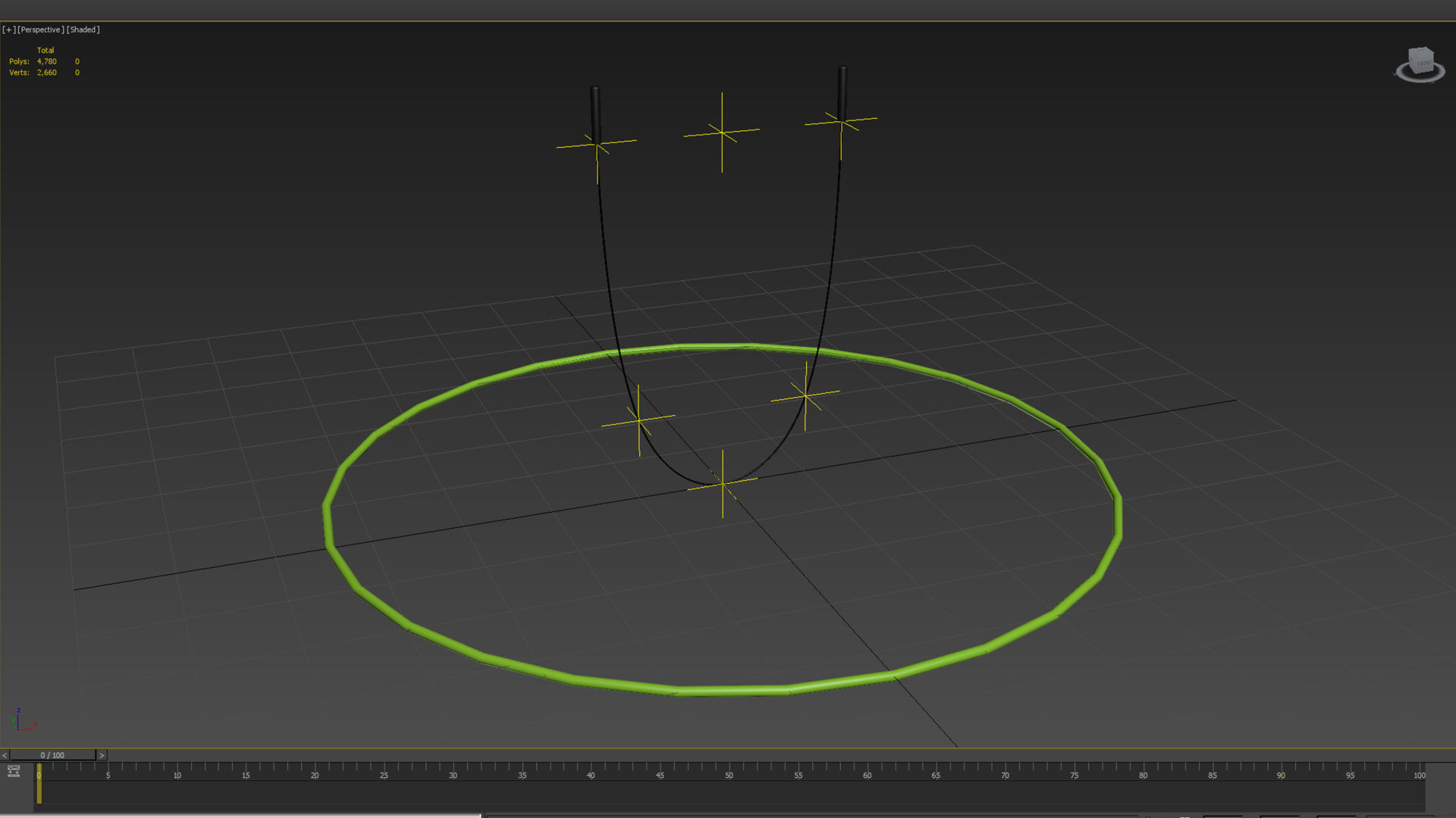 Rigged Skipping Rope 3D model_5