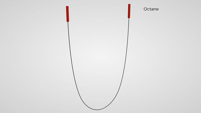 Rigged Skipping Rope 3D model