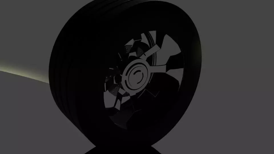 Sports Car Wheel Free low-poly 3D model