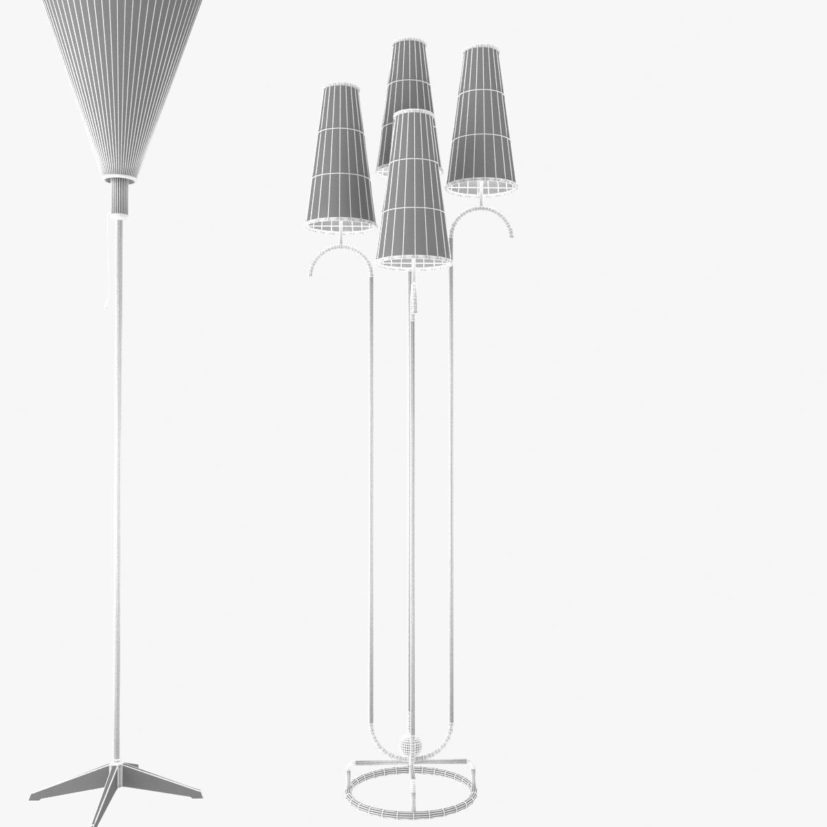floor lamps 3D model_8