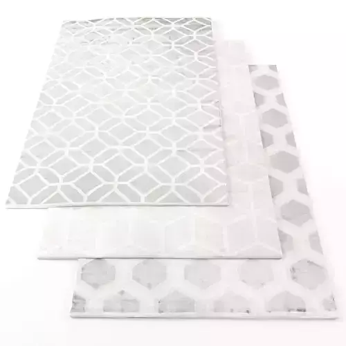 Cosmou Collection rugs with geometric patterns Low-poly 3D model