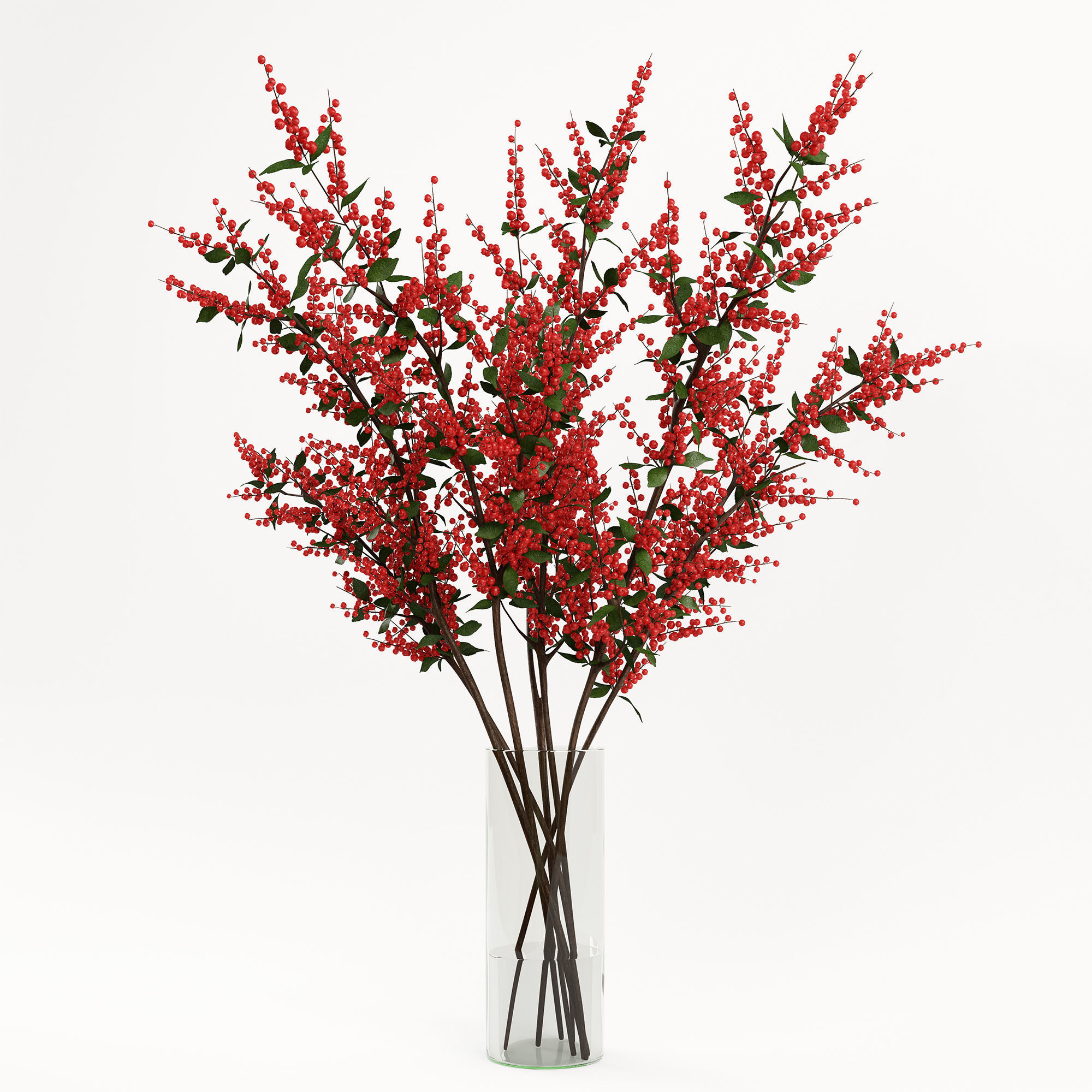 Branches in a vase 004 3D model_4